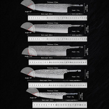 Damascus Steel VG10 Chef Knife Blank - Hand Forged Kitchen Knife Making Tool - ZOOMNSTORE