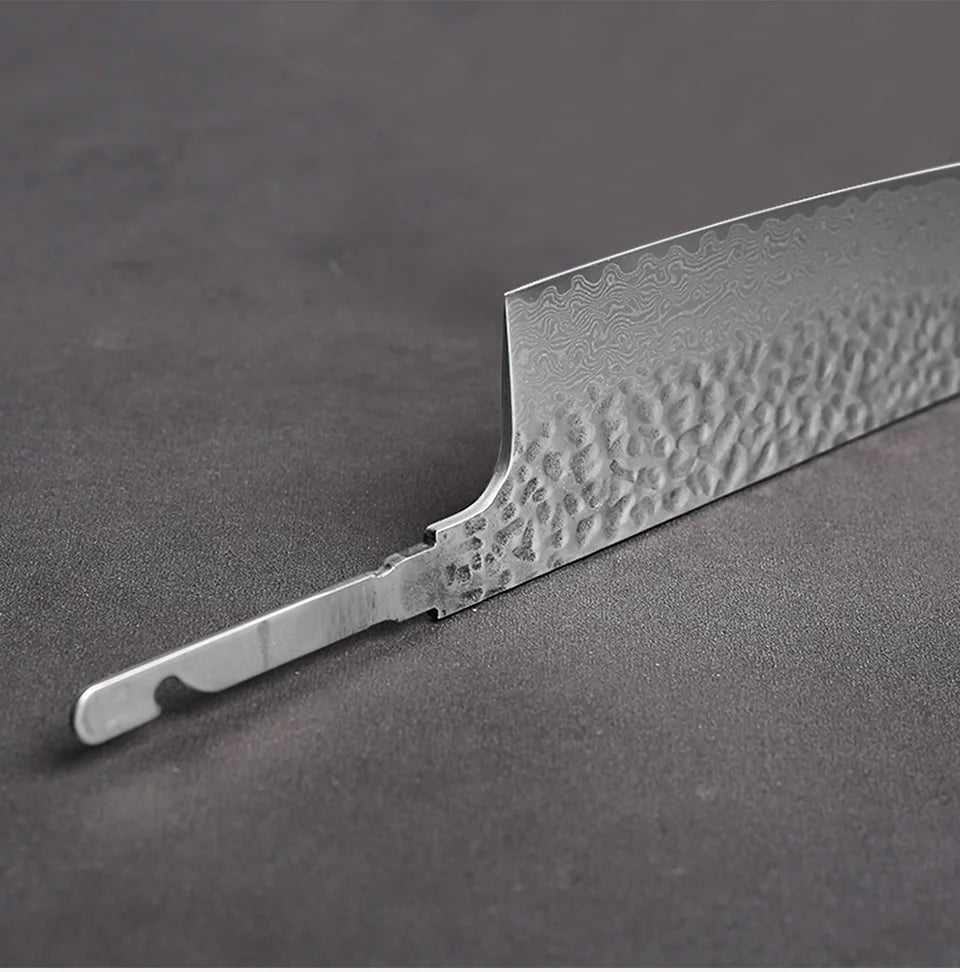 Damascus Steel VG10 Chef Knife Blank - Hand Forged Kitchen Knife Making Tool - ZOOMNSTORE
