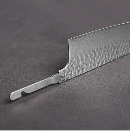 Damascus Steel VG10 Chef Knife Blank - Hand Forged Kitchen Knife Making Tool - ZOOMNSTORE