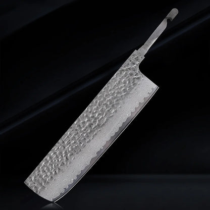 Damascus Steel VG10 Chef Knife Blank - Hand Forged Kitchen Knife Making Tool - ZOOMNSTORE