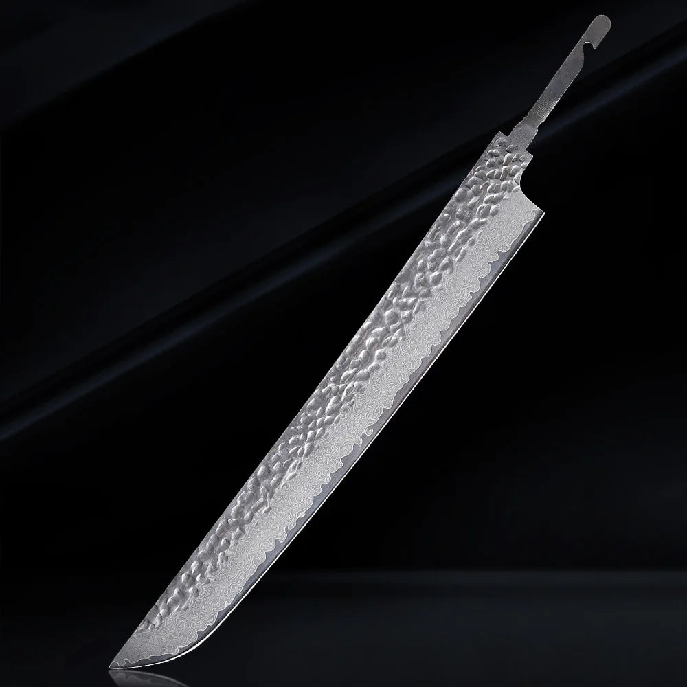 Damascus Steel VG10 Chef Knife Blank - Hand Forged Kitchen Knife Making Tool - ZOOMNSTORE