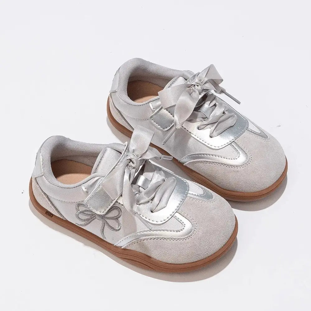 Childrens Board Shoes - Casual Gold Sneakers for Boys  Girls - ZOOMNSTORE