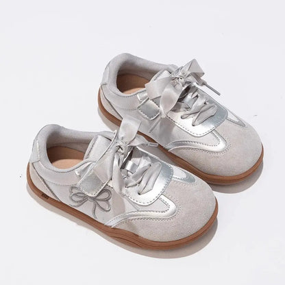 Childrens Board Shoes - Casual Gold Sneakers for Boys  Girls - ZOOMNSTORE