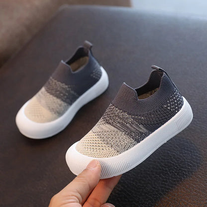 Childrens Slip-On Sneakers - Breathable Mesh Boys  Girls Shoes - ZOOMNSTORE