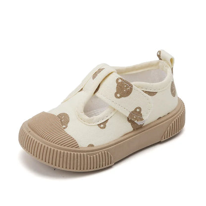 Kids Casual Canvas Sneakers - Cute Animal Print Shoes for Toddlers - ZOOMNSTORE