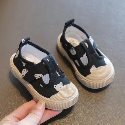 Kids Casual Canvas Sneakers - Cute Animal Print Shoes for Toddlers - ZOOMNSTORE