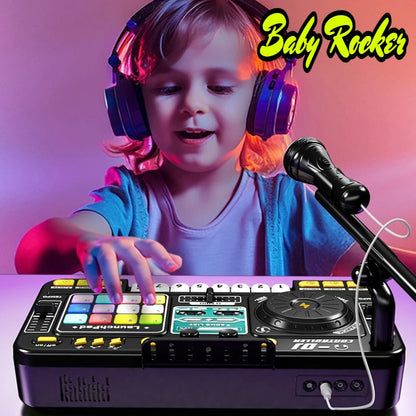 Childrens DJ Mixer Toy - Multifunctional Simulation Controller  Sound Card - ZOOMNSTORE