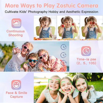 Children Digital Camera - 16X Zoom Compact Kids Camera with 1080P Video & Face Detection - ZOOMNSTORE