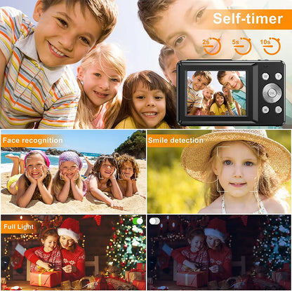 Children Digital Camera - 16X Zoom Compact Kids Camera with 1080P Video & Face Detection - ZOOMNSTORE