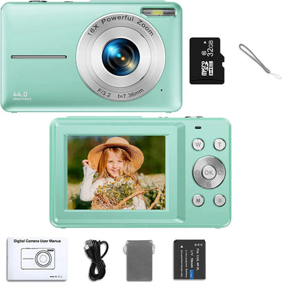 Children Digital Camera - 16X Zoom Compact Kids Camera with 1080P Video & Face Detection - ZOOMNSTORE