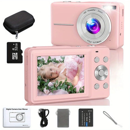 Children Digital Camera - 16X Zoom Compact Kids Camera with 1080P Video & Face Detection - ZOOMNSTORE