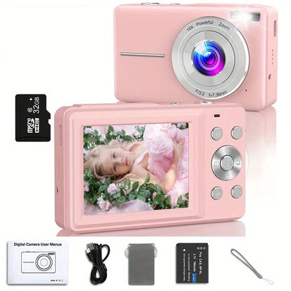Children Digital Camera - 16X Zoom Compact Kids Camera with 1080P Video & Face Detection - ZOOMNSTORE