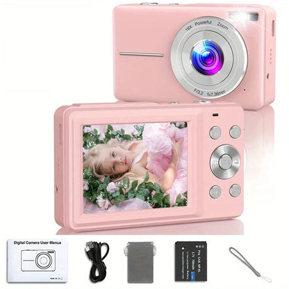 Children Digital Camera - 16X Zoom Compact Kids Camera with 1080P Video & Face Detection - ZOOMNSTORE