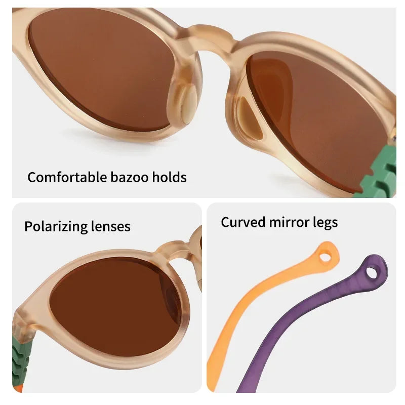 Polarized Kids Sunglasses - Stylish UV400 Eyewear for Boys and Girls - ZOOMNSTORE