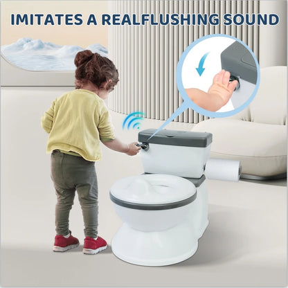 Children Potty Training Seat - Portable Toddler Toilet Seat with Simulated Flushing Sound - ZOOMNSTORE