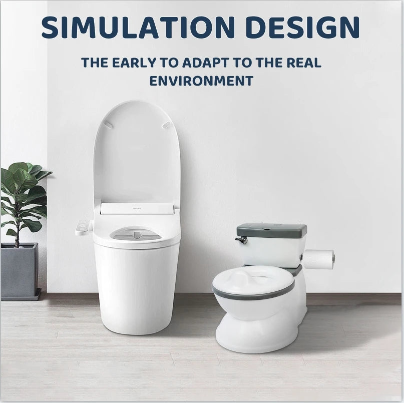 Children Potty Training Seat - Portable Toddler Toilet Seat with Simulated Flushing Sound - ZOOMNSTORE