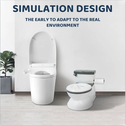 Children Potty Training Seat - Portable Toddler Toilet Seat with Simulated Flushing Sound - ZOOMNSTORE