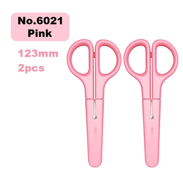 Deli Cartoon Safety Scissors for Children's DIY Handmade Craft Paper Cuttings School Stationery Small Shear Cute - ZOOMNSTORE