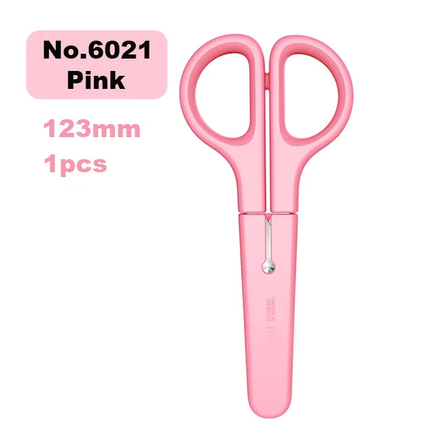 Deli Cartoon Safety Scissors for Children's DIY Handmade Craft Paper Cuttings School Stationery Small Shear Cute - ZOOMNSTORE