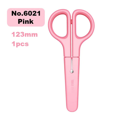 Deli Cartoon Safety Scissors for Children's DIY Handmade Craft Paper Cuttings School Stationery Small Shear Cute - ZOOMNSTORE