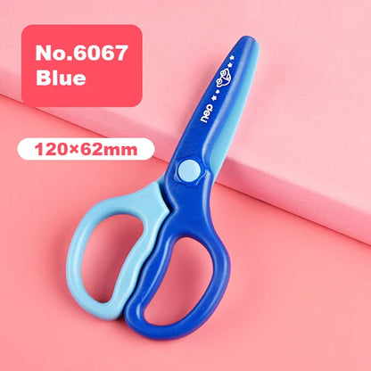 Deli Cartoon Safety Scissors for Children's DIY Handmade Craft Paper Cuttings School Stationery Small Shear Cute - ZOOMNSTORE