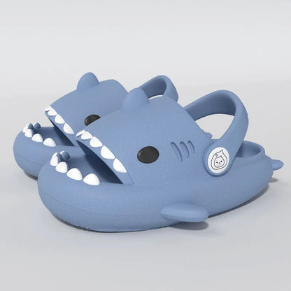 Cartoon Shark Sandals - Boys Girls Summer Non-slip Soft Sole Shoes - ZOOMNSTORE