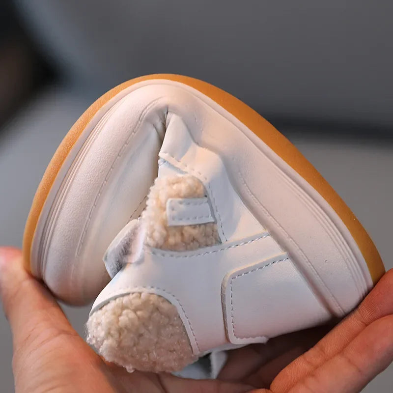 Children Snow Boots - Warm Plush Kids Winter Boots with Rubber Outsole & Anti-Slip Sole - ZOOMNSTORE