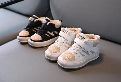 Children Snow Boots - Warm Plush Kids Winter Boots with Rubber Outsole & Anti-Slip Sole - ZOOMNSTORE