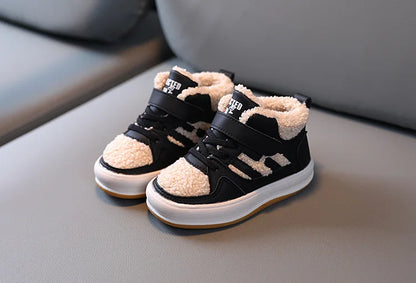 Children Snow Boots - Warm Plush Kids Winter Boots with Rubber Outsole & Anti-Slip Sole - ZOOMNSTORE