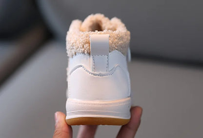 Children Snow Boots - Warm Plush Kids Winter Boots with Rubber Outsole & Anti-Slip Sole - ZOOMNSTORE