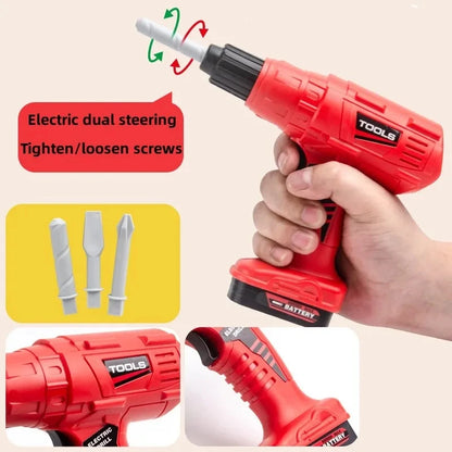 Children Toy Tool Kits Engineer Simulated Repair Tool Set Electric Drill Screwdriver Play House Toy Christmas Gift for Boys Kids - ZOOMNSTORE
