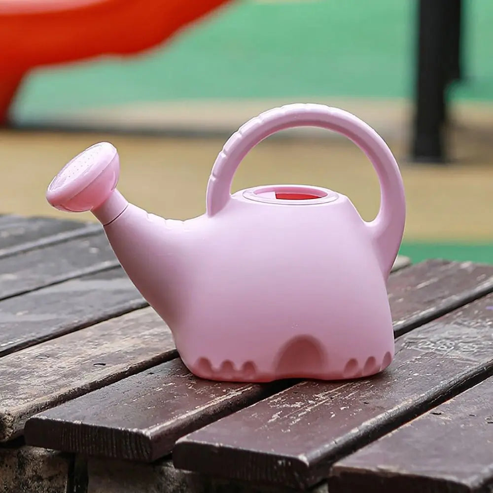 Children Watering Can - Cute Cartoon Elephant Plastic Pot with Long Nozzle - ZOOMNSTORE