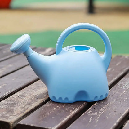 Children Watering Can - Cute Cartoon Elephant Plastic Pot with Long Nozzle - ZOOMNSTORE