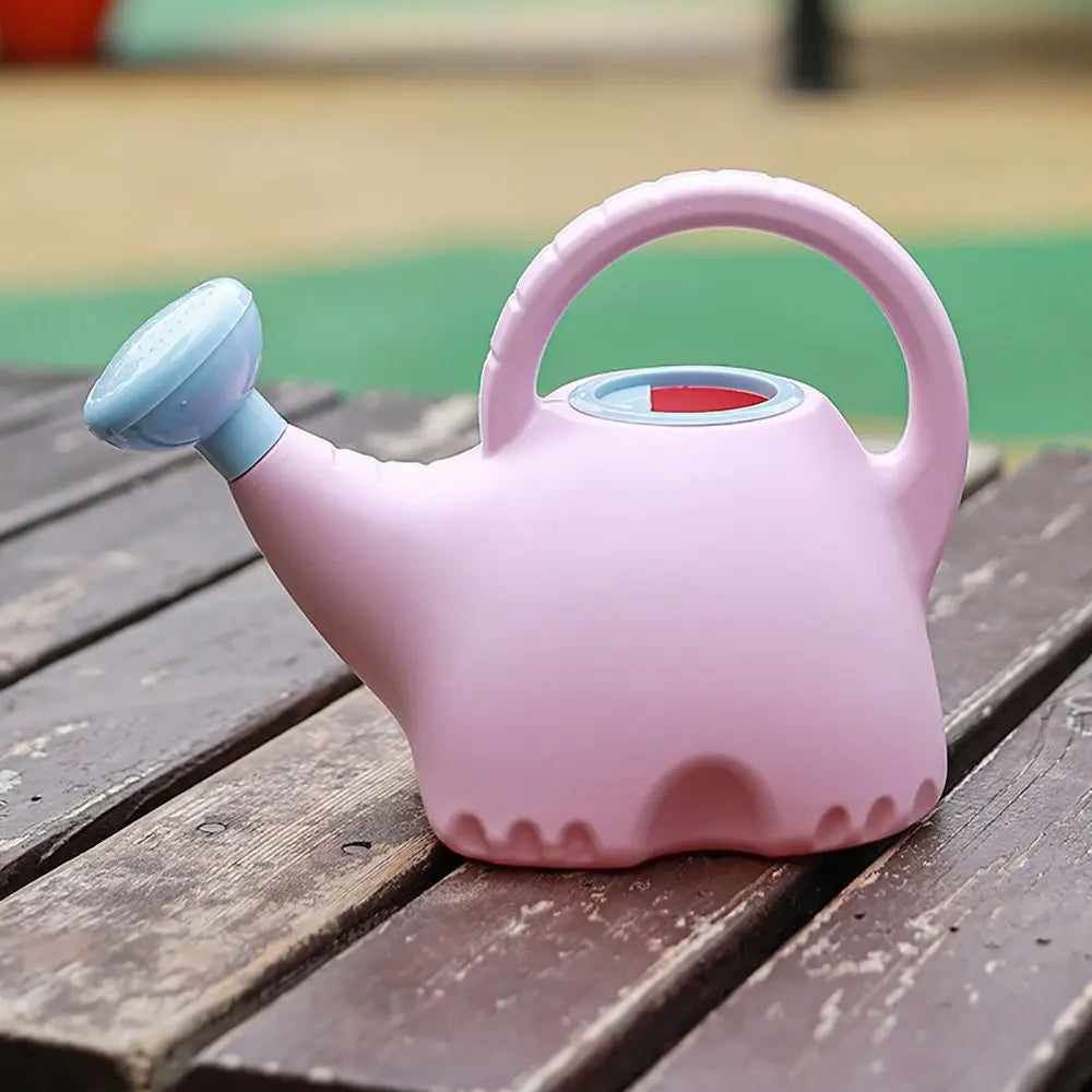 Children Watering Can - Cute Cartoon Elephant Plastic Pot with Long Nozzle - ZOOMNSTORE