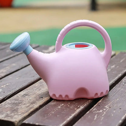 Children Watering Can - Cute Cartoon Elephant Plastic Pot with Long Nozzle - ZOOMNSTORE