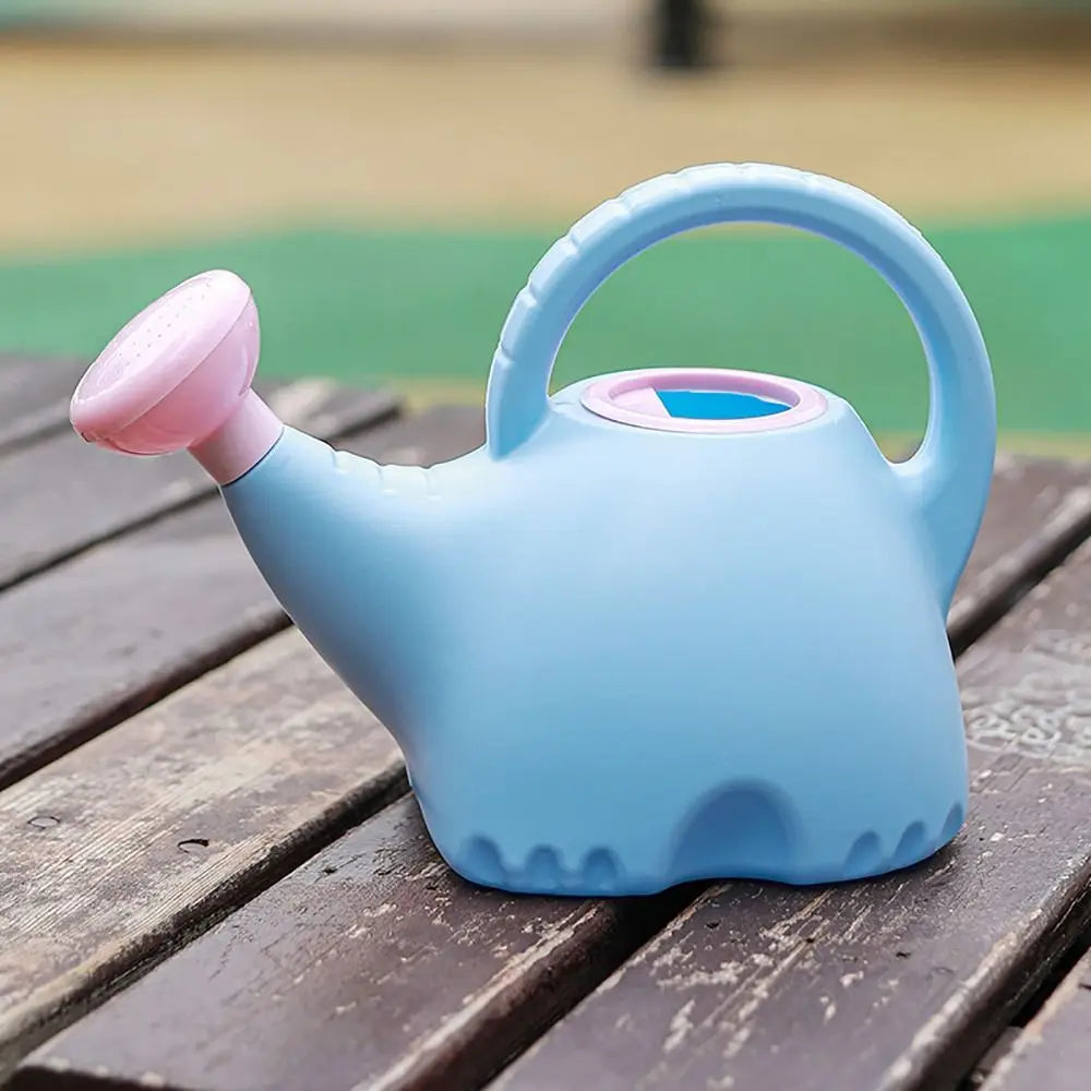 Children Watering Can - Cute Cartoon Elephant Plastic Pot with Long Nozzle - ZOOMNSTORE
