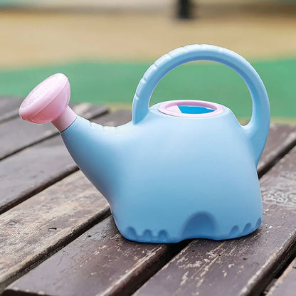 Children Watering Can - Cute Cartoon Elephant Plastic Pot with Long Nozzle - ZOOMNSTORE
