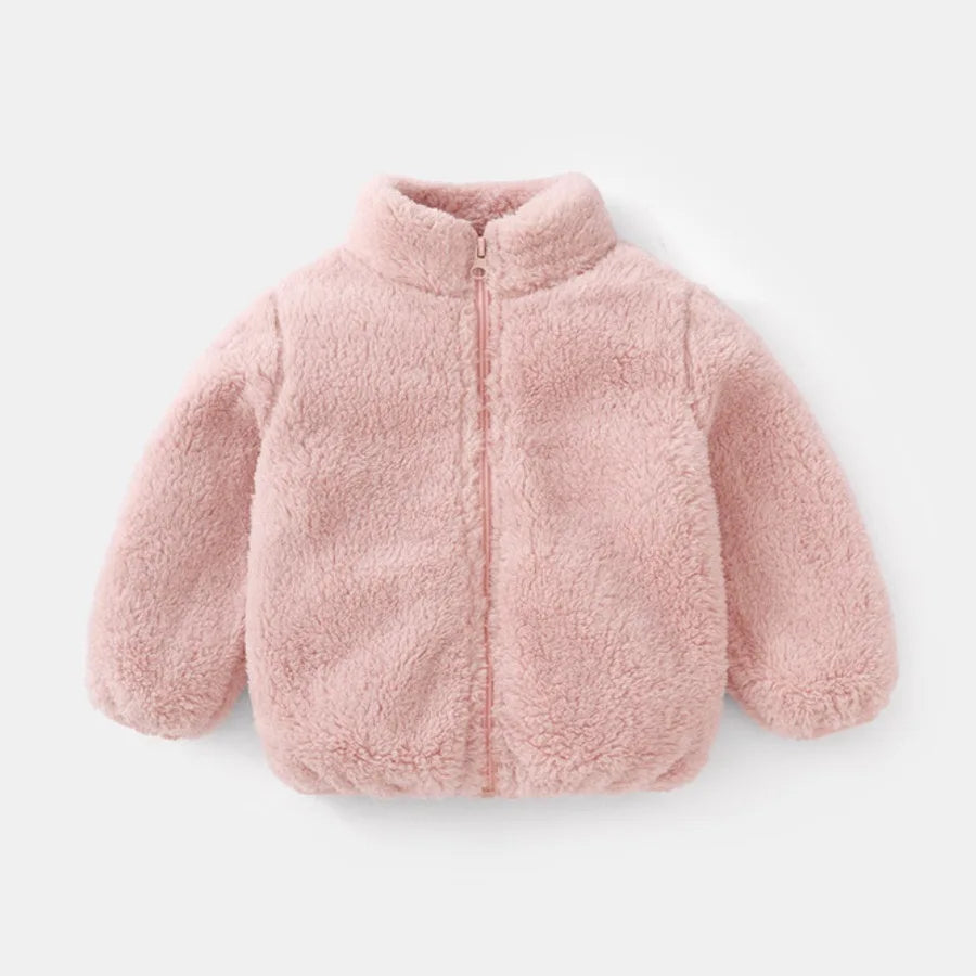 Children Winter Jacket - Boys Girls Thermal Kids Fleece Coat | Double Sided Velvet Outerwear - ZOOMNSTORE