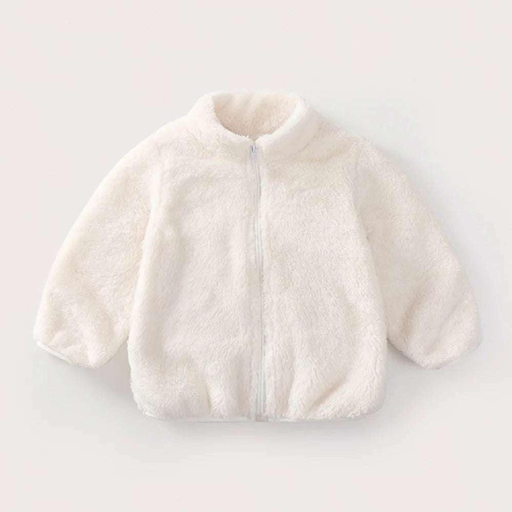 Children Winter Jacket - Boys Girls Thermal Kids Fleece Coat | Double Sided Velvet Outerwear - ZOOMNSTORE