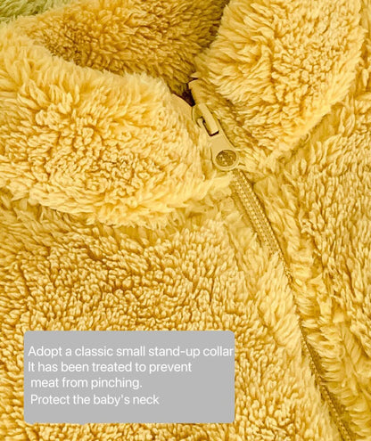 Children Winter Jacket - Heavyweight Kids Fleece Coat | Double Sided Velvet Outerwear - ZOOMNSTORE