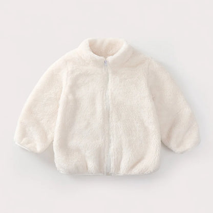 Children Winter Jacket - Heavyweight Kids Fleece Coat | Double Sided Velvet Outerwear - ZOOMNSTORE