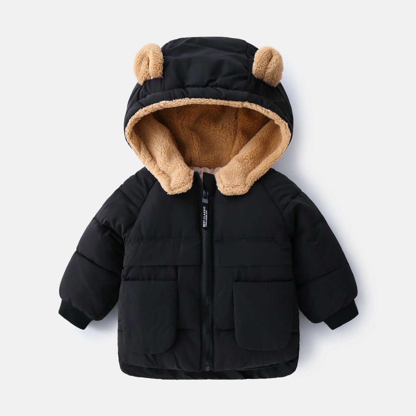 Children Winter Jackets | Heavyweight Kids Jacket – Boys Warm Parkas With Cartoon Bear Coat - ZOOMNSTORE