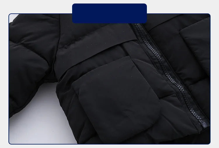 Children Winter Jackets | Heavyweight Kids Jacket – Boys Warm Parkas With Cartoon Bear Coat - ZOOMNSTORE
