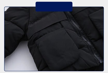 Children Winter Jackets | Heavyweight Kids Jacket – Boys Warm Parkas With Cartoon Bear Coat - ZOOMNSTORE