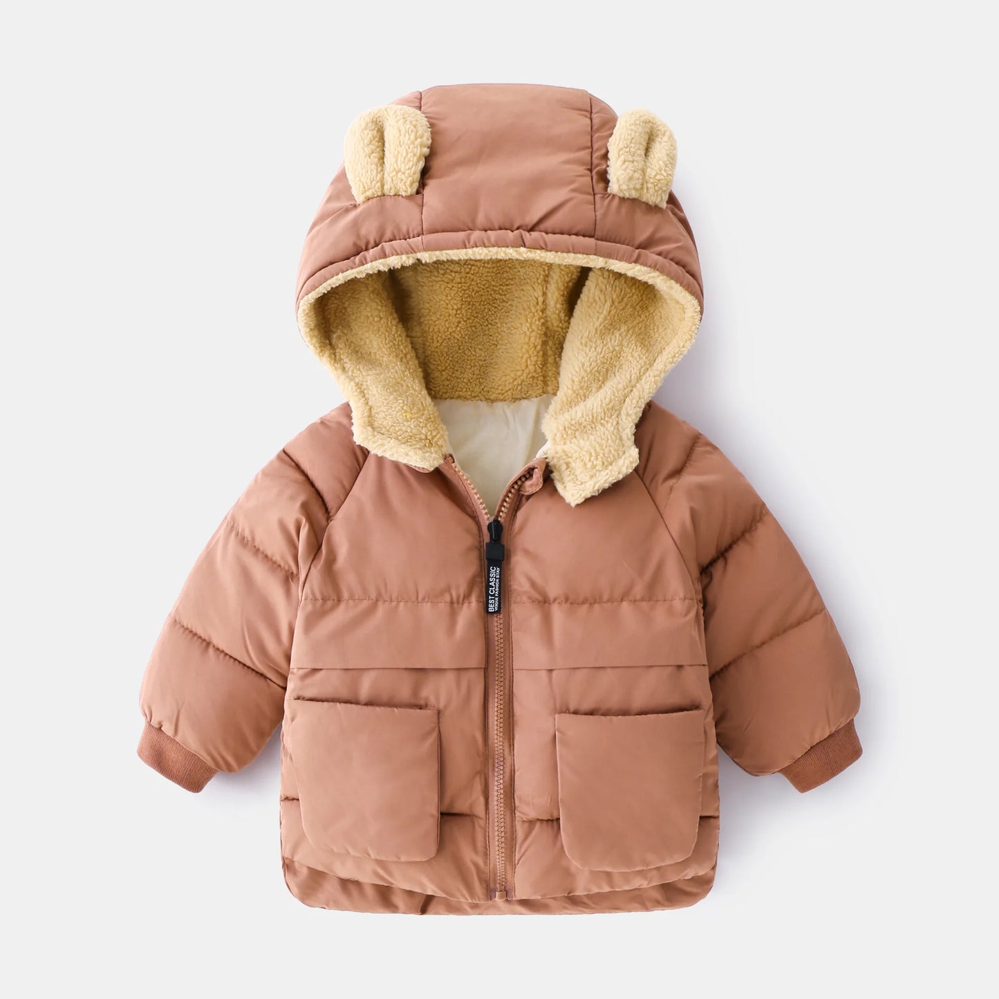 Children Winter Jackets | Heavyweight Kids Jacket – Boys Warm Parkas With Cartoon Bear Coat - ZOOMNSTORE