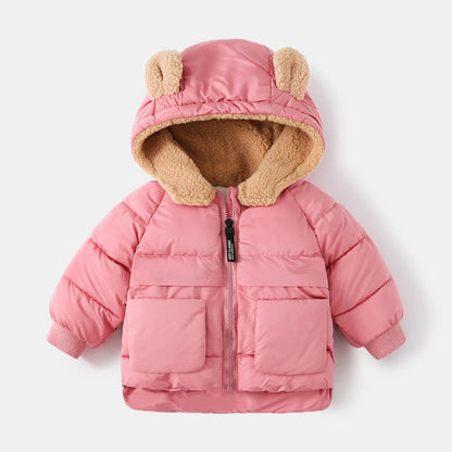 Children Winter Jackets | Heavyweight Kids Jacket – Boys Warm Parkas With Cartoon Bear Coat - ZOOMNSTORE