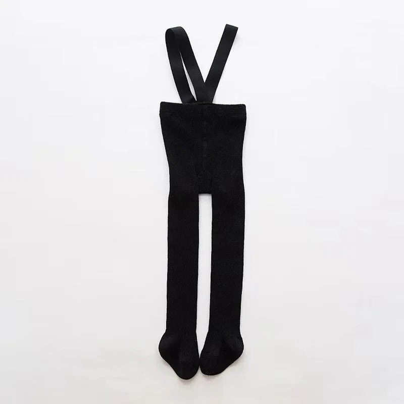 Children Winter Leggings - Baby Suspender Tights With Elastic Waist | Cotton Blend - ZOOMNSTORE