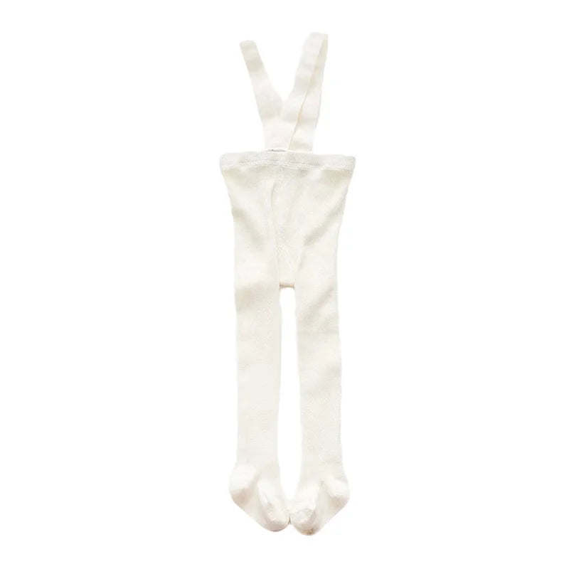 Children Winter Leggings - Baby Suspender Tights With Elastic Waist | Cotton Blend - ZOOMNSTORE