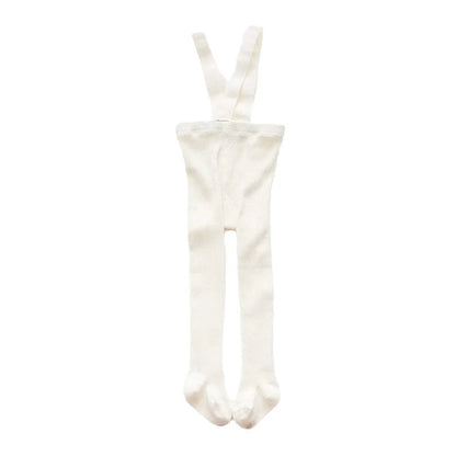 Children Winter Leggings - Baby Suspender Tights With Elastic Waist | Cotton Blend - ZOOMNSTORE