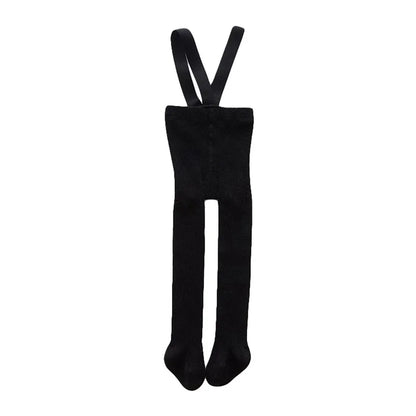 Children Winter Leggings - Baby Suspender Tights With Elastic Waist | Cotton Blend - ZOOMNSTORE
